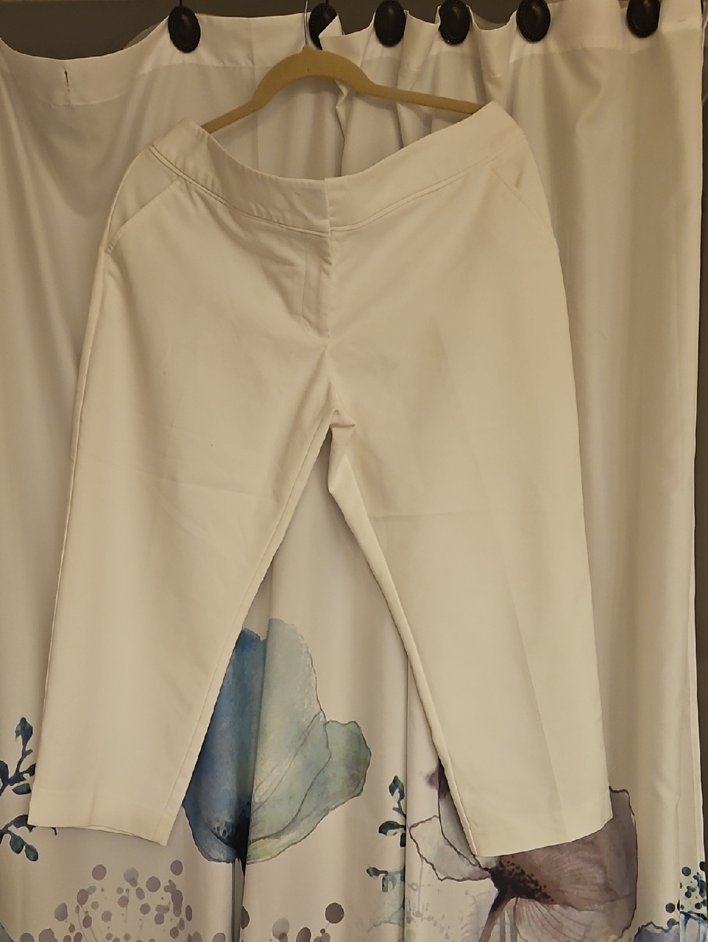 Apt. 9 White Stretch Blend Trousers